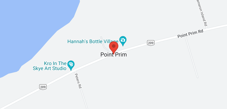 map of Point Prim Land